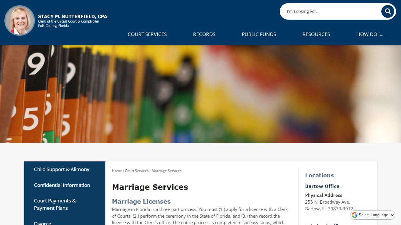Marriage Services | Polk County Clerk, FL